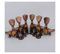 ALFAAL 1 Set 3R3L. Sintonizzatori Per Chitarra Modelli Posteriore Blocco Posteriore Stringa Macchina Per Chitarra Elettrica TESTE TRAPEZIUM PULSANTE Bronzo Antico