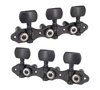 ALFAAL 1 Set 3R3L. String Tuning PEG Sintonizzatori Aperti 3 + 3 Per Classiche Parti Per Chitarra Acustica Nera