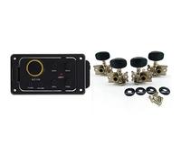 ALFAAL 1 Set 4 Band Eq. Pickup Per Chitarra Del Preamplificatore Dell'equalizzatore 1 Impostare Le Sintonizzatori Di Sintonizzazione Punters Teste Della Macchina 2R 2L