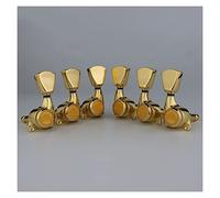 ALFAAL 1 Set Accordatori Per Corde Gold Lock Accordatori Per Meccaniche Per Chitarra Elettrica Bottone A Trapezio