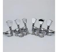 ALFAAL 1 Set Guitar Machine Teste Sintonizzatore TRAPEZIUM Pulsante Chrome
