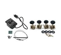 ALFAAL 1 Set Pickup Piezoelettrico Preamplificatore Equalizzatore A 2 Bande E 4 Sintonizzatori Per Sintonizzatori Per Ukulele Aperti In Metallo