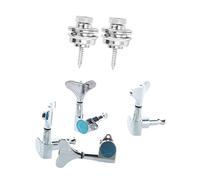 ALFAAL 1 Set Sigillate Bass Tuning PEGS Sintonizzatori Macchina Macchina E 2 PCS Nonlip Guitar Strap Block Guitar Belts Fibbia
