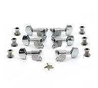 ALFAAL 1 Set String String Tuning Pegs Sintonizzatore Machine Testa Macchina Professionale Testa Duratura per Chitarra Elettrica Acustica (Color : Silver Square Head)