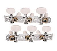 ALFAAL 2pcs Argento Classical Guitar Tuning Pegs Keys Tuner Per La Chitarra