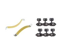 ALFAAL 2pcs Metal String SterGlers Guitar 1 Set Acoustic Guitar String String Tuning Pegs Guitar Sintonizzatori Acacia Manopole Acacia