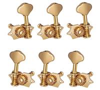 ALFAAL 3L3R 6. PCS 1:18 Guitar String String Tuning Pegs Tuner Machine Teste Testine Manopole Tuning Tasti Per Chitarra Acustica O Elettrica (Color : Gold)