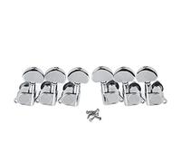 ALFAAL 3l3r. Macchina Per Chitarra Sigillata Testa Sintonizzatori Strings Tuning Pegs Per Chitarra Elettrica Acustica (Color : Chrome)