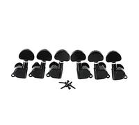 ALFAAL 3l3r. Macchina Per Chitarra Sigillata Testa Sintonizzatori Strings Tuning Pegs Per Chitarra Elettrica Acustica (Color : Black)
