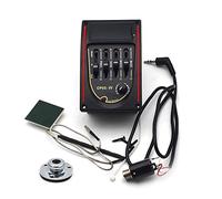 ALFAAL 4 Banda Chitarra Acustica Eq. Black Preamp 4-Band Eq. Pickup Dell'equalizzatore Black. Pickup Acustico (Color : with endpin)
