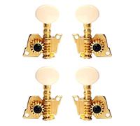 ALFAAL 4 Pezzi Di Rame + Ferro 2L2R. Ukulele Tuning Pegs Sintonizzatori Per Ukulele Fai Da Te Parti Di Ricambio Per Chitarra Ukulele Golden