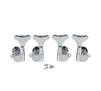 ALFAAL 4 Pz. 2L2R. Tasti Sigillati Bass Machine Teste Strings Tuning Pegs Tuner Chrome Per 4 String Bass