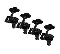 ALFAAL 4 Pz. Aprire Gear 4R Sintonizzatore Per Bass Teste Macchina Testine Tuning Pegs Black Gear Ratio 1:19 Per BASS ELECTRIC