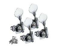 ALFAAL 4 PZ Vintage Open Bass Guitar Tuning Pegs Teste Machine Teste Keys Sintonizzatori Chrome 4L Per Chitarra Per Basso Mancino