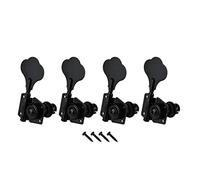 ALFAAL 4PCS 4R Vintage Open Bass Machine Teste Titoli Tuner Tuning Keys Pegs Black Bass Parts