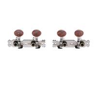 ALFAAL 4pcs Guitar String Button Tuning PEG Key Sintonizzatori Brown per Ukulele Uke Guitar