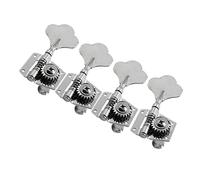 ALFAAL 4PCS Open Gear Bass Machine Heads 4R Chrome Tuning Pioli Sintonizzatori Rapporto Di Trasmissione 1:19 Per Basso Destrorso