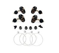 ALFAAL 4pcs Ukulele Tuning Pegs Sintonizzatori Machine Testate + 4 Pezzi Stringhe Ukulele Per Parti Di Chitarra Ukulele