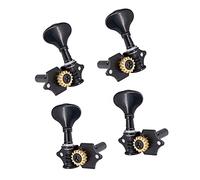 ALFAAL 4pcs Ukulele Tuning Pygs 2L 2R. Sintonizzatori di Teste per Macchine Metalliche per Accessori per Parti Ukulele (Color : Black)