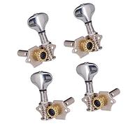 ALFAAL 4pcs Ukulele Tuning Pygs 2L 2R. Sintonizzatori in Metallo per Le Parti Ukulele (Color : Silver)