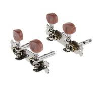 ALFAAL 4x Guitar Tuning Pegs Keys Keys Heads Sintonizzatori Brown Per La Chitarra Ukulele