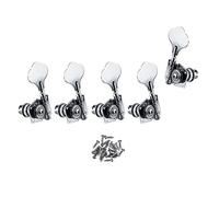 ALFAAL 5 Pz. 4L1R. Vintage Open Bass Machine Teste Sintonizzatore Tuning Pegs Keys Chrome Per 5 Corde Bass Guitar