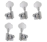 ALFAAL 5pcs Accessorio Per Chitarra Vintage Open Bass Bass Guitar Tuning Keys Pegs Machine Teste Sintonizzatori Per 5 Corde Bass (Color : Silver 3L2R)