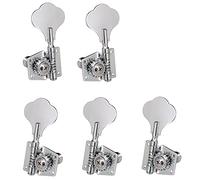 ALFAAL 5pcs Accessorio Per Chitarra Vintage Open Bass Bass Guitar Tuning Keys Pegs Machine Teste Sintonizzatori Per 5 Corde Bass (Color : Silver 2L3R)