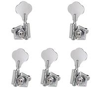 ALFAAL 5pcs Accessorio Per Chitarra Vintage Open Bass Bass Guitar Tuning Keys Pegs Machine Teste Sintonizzatori Per 5 Corde Bass (Color : Silver 1L4R)