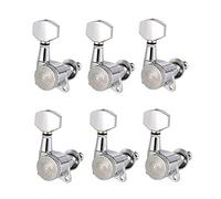 ALFAAL 6 PCS Guitar Tuning Pegs Sintonizzatori Machine Teste Con Serratura Chrome Blocking Tuning Tasti Per Chitarra Acustica Elettrica (Color : 6R)