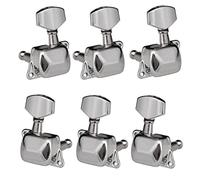 ALFAAL 6. PCS. Stringa di Chitarra Tuning Tuner Tuner Tuner Sintonizzato Semi-Chiuso Teste per Chitarra Elettrica Folk Acoustic (Color : Silver 3L And 3R)