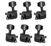 ALFAAL 6. PCS. Stringa Di Chitarra Tuning Tuner Tuner Tuner Sintonizzato Semi-chiuso Teste Per Chitarra Elettrica Folk Acoustic (Color : Black 3L and 3R)