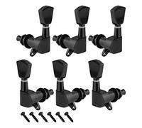 ALFAAL 6 Pezzi 3l3r. Sintonizzazione Della Stringa Di Chitarra Tuning Sintonizzatori Per La Macchina Lp. Chitarra Elettrica (Color : Black 3L3R)