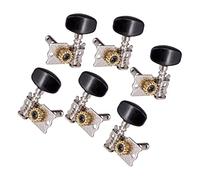 ALFAAL 6 Pezzi Black Guitar Machine Teste Meccaniche Tuning Pygs Per Chitarra Acustica Chitarra Elettrica 3R3L