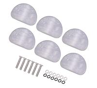 ALFAAL 6 Pezzi White Pearl Guitar Tuning Pioli Chiavi Accordatori Per Pulsanti Meccaniche Premium Tuning Key Button Cap Manopole Tappi Per Maniglie