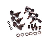ALFAAL 6 Pz. Acoustic Guitar Tuning Pegs Guitar Electric Guitar Machine Teste Sintonizzatori 3 Destra E 3 Posizione Sinistra Vintage Copper Color