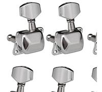 ALFAAL 6 PZ Chitarra Corde Tuning Pioli Accordatore Accordatore Semi-chiuso Meccaniche Per Chitarra Elettrica Chitarra Acustica Popolare (Color : Silver 3L and 3R)
