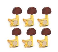ALFAAL 6 PZ/Set Acoustic Electric Guitar Inline Guitar Guitar Tuning PEG Key Machine Teste Sintonizzatori Con Manopola Del Caffettiera (Color : 6L)