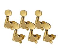 ALFAAL 6 Pz. Sintonizzazione Per Chitarra String Tuning Punters Per Chitarra Elettrica Acustica Strumenti Musicali 6R Gold