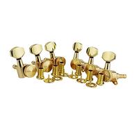 ALFAAL 6 / Set Blocking Guitar Machine Teste Tuner Gear Ratio 1:18 Manopole Tuning Keys Resistente All'usura (Color : Gold 6R)