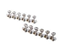 ALFAAL 6L 6R. Tuning Pegs Sintonizzatori Machine Teste Per 12 Corde Acoustic Guitar Argento