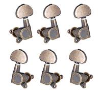 ALFAAL 6pcs Chiuso Chitarra Tuning Pegs String Tiners Teste Machine Teleche Manopole Tuning Keys Per Chitarra Acustica/Elettrica Folk (Color : Bronze)