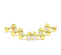 ALFAAL 6pcs Guitar Tuning Pegs Machine Teste Testine Tuning PEG Machine Head Guitar Sintonizzatori Nessuna Fori di Montaggio (Color : 3L3R Gold)