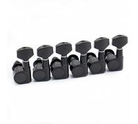 ALFAAL 6pcs Guitar Tuning Pegs Machine Teste Testine Tuning PEG Machine Head Guitar Sintonizzatori Nessuna Fori di Montaggio (Color : 6L Black)