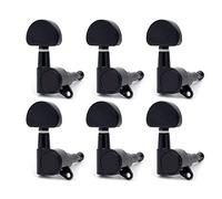 ALFAAL 6pcs / Lots Chrome Black Black Gold Guitar String String Tuning Pegs Keys Sintonizzatori Macchina Per Chitarra Elettrica Acustica (Color : Black 6R)