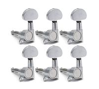 ALFAAL 6pcs / Lots Chrome Black Black Gold Guitar String String Tuning Pegs Keys Sintonizzatori Macchina Per Chitarra Elettrica Acustica (Color : Chrome 6L)