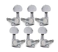ALFAAL 6pcs / Lots Chrome Black Black Gold Guitar String String Tuning Pegs Keys Sintonizzatori Macchina per Chitarra Elettrica Acustica (Color : Chrome 3R3L)