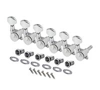 ALFAAL 6pcs / Set Blocking Sintonizzatori Di Chitarra Elettrica Macchina Per Chitarra Lock String String Tuning Pygs 6R / 6L. Rapporto Di Ingranaggio 1:19. (Color : Chrome 6R)