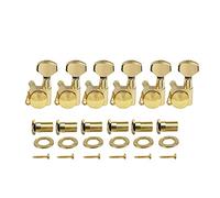 ALFAAL 6pcs / Set Blocking Sintonizzatori Di Chitarra Elettrica Macchina Per Chitarra Lock String String Tuning Pygs 6R / 6L. Rapporto Di Ingranaggio 1:19. (Color : Gold 6L)