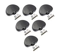 ALFAAL 6pcs / Set Per Chitarra Elettrica Tuning Pegs Tuner Caps Maniglia Manopole Viti Nero
